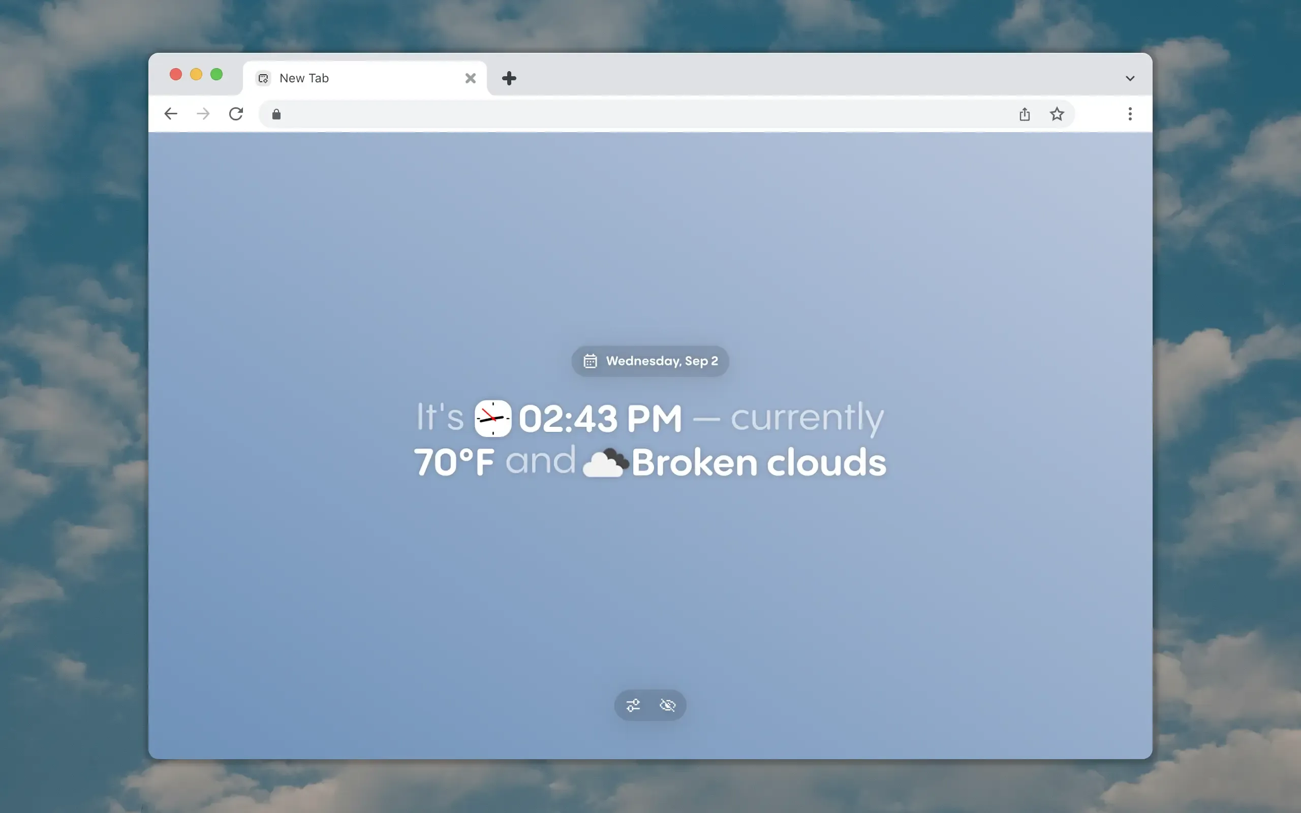 New Tab Screenshots